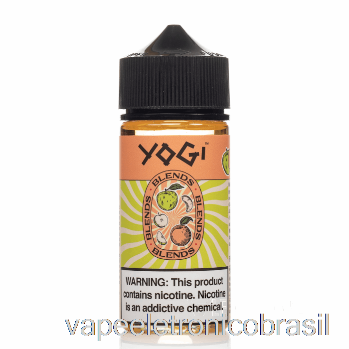 Vape Eletrônico Maçã Pêssego Gelo - Misturas De Iogue - 100ml 0mg